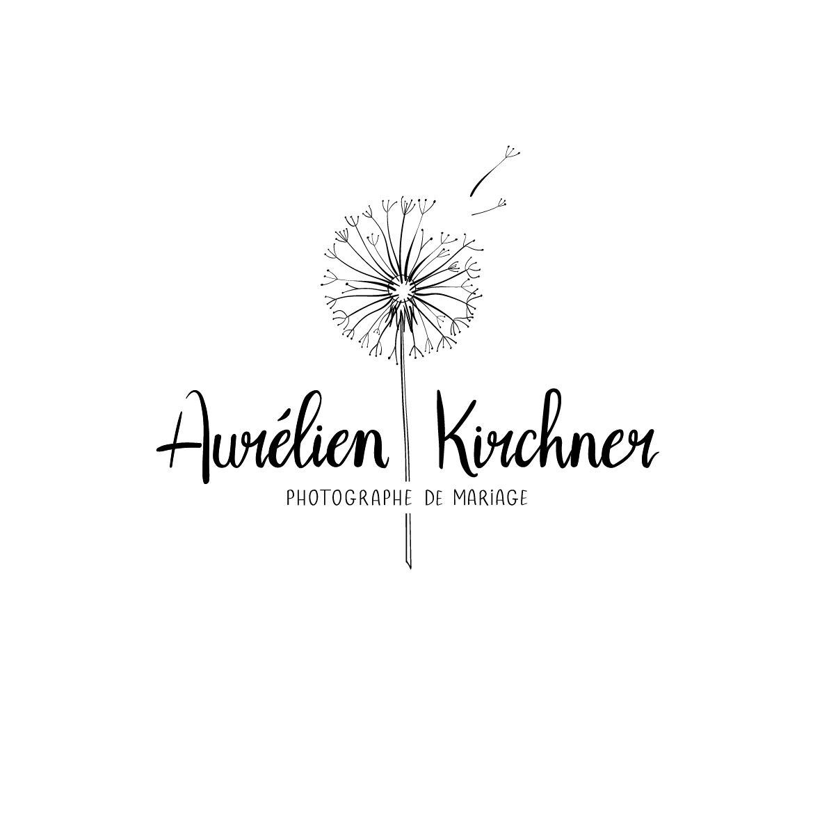 Logo du photographe Aurélien Kirchner en noir